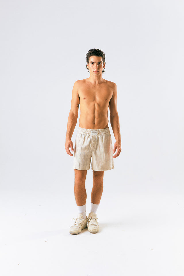 Boxer Shorts Listras Azuis